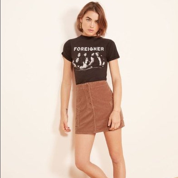 SOLD Reformation Wally Skirt Nutmeg - Picture 5 of 7